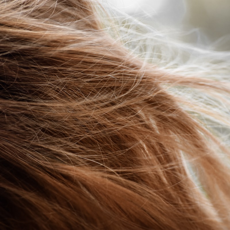 Cabelo castanho saudável após hidratação capilar